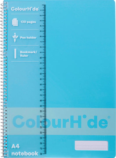 ColourHide Notebook 120PG A4 Sky Blue