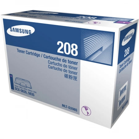 Samsung SCX5635N SCX5835FN MLTD208S Black Genuine Toner Cartridge 4,000 Prints