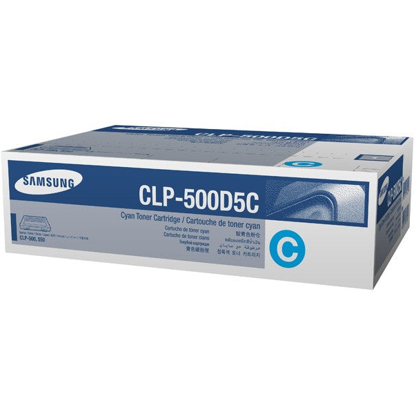 Samsung CLP550 CLP500D5C Cyan Genuine Toner Cartridge 5,000 Print