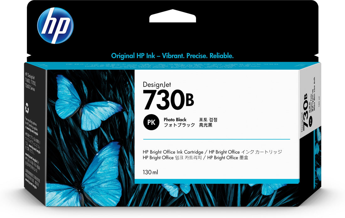 Genuine HP 730b 130ml DesignJet Photo Black Ink Cartridge P2V67A