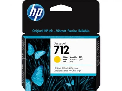 Genuine HP 712 Yellow DesignJet Ink Cartridge 29ml