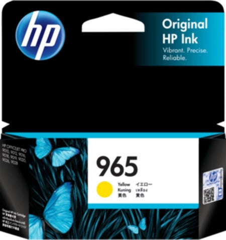 Genuine HP 965 Yellow Ink Cartridge 3JA79AA 700 Pages
