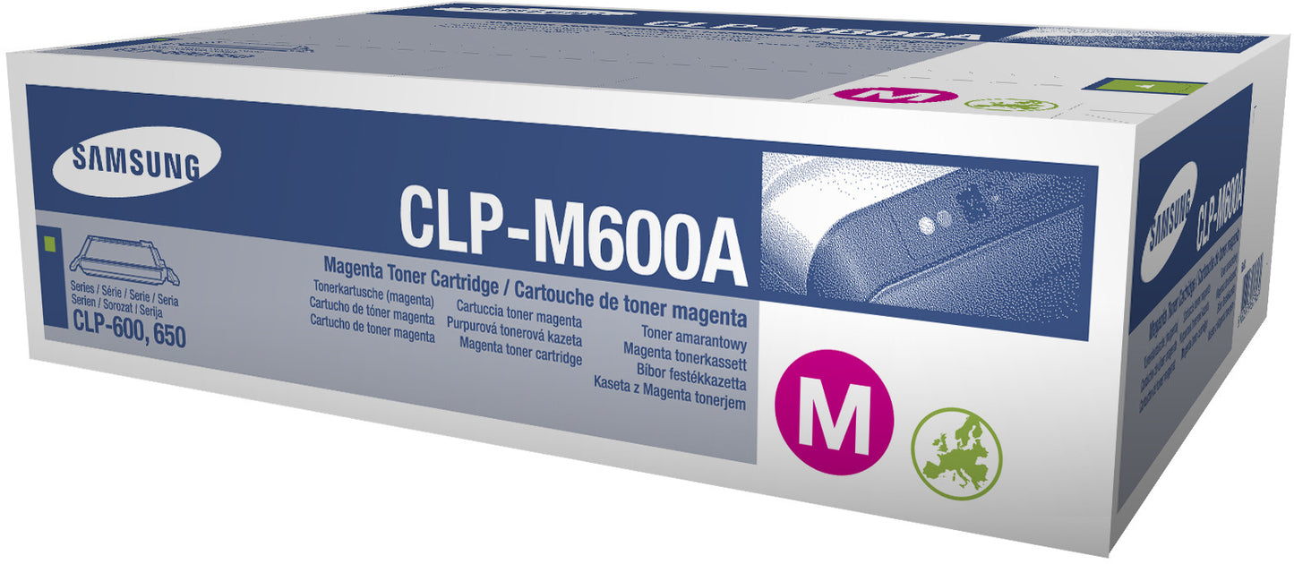 Samsung CLP600N CLP650N CLPM600A Magenta Genuine Toner Cartridge 4,000 Print