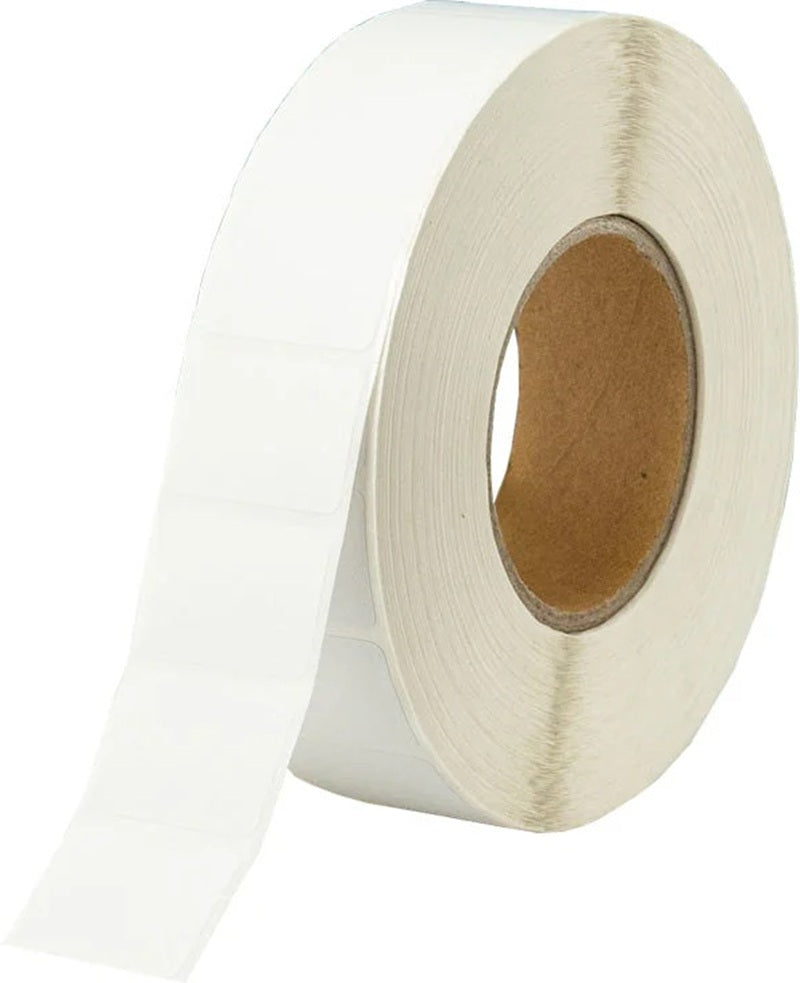 40mm x 28mm Thermal Transfer Poly Labels Permanent Adhesive - 76mm Core - 5000/Roll - Suitable Zebra / Datamax