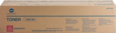 Konica Minolta TN411M A070330 Genuine Magenta Toner Cartridge 27K Print Yield