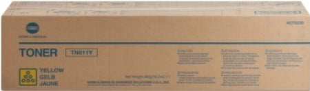 Konica Minolta TN411Y A070230 Genuine Yellow Toner Cartridge 27K Print Yield