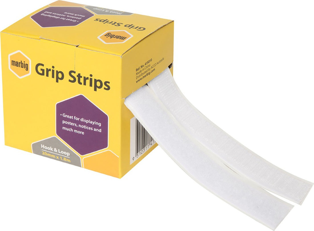 SP- HOOK & LOOP MARBIG 20MM X 1.8M GRIP STRIP
