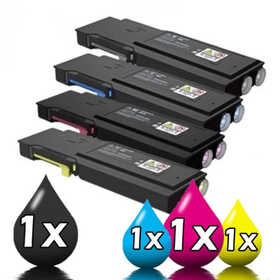4 Pack Fuji Xerox CT202033-CT202036 Compatible Toner 1BK,1C,1M,1Y