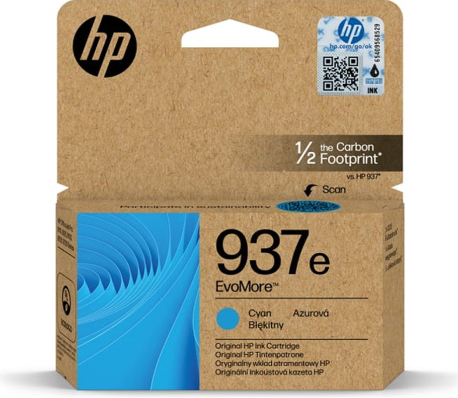 Genuine HP 937e Cyan High Yield Ink Cartridge 4S6W6NA ~ 1,650 Print