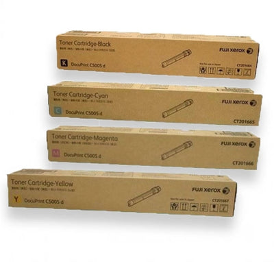 *SALE!* Genuine 4 Pack Fuji Xerox CT201664-CT201667 Toner Cartridges 1BK,1C,1M,1Y