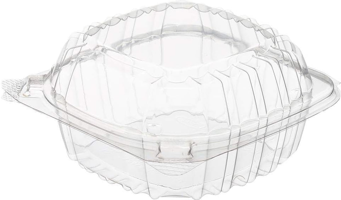 Carton of 300 Clear Plastic Food Container Jumbo Burger Clam