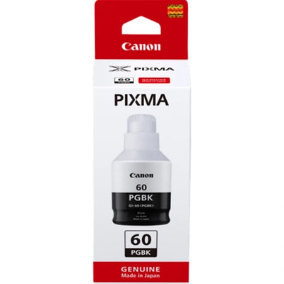 Genuine Canon GI60PGBK Black Ink Bottle 6,000 Prints