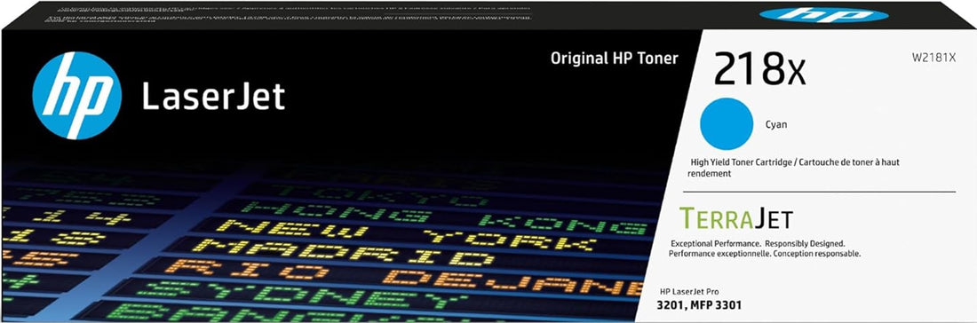 Genuine HP 218X Cyan High Capacity Toner Cartridge W2181X 2,500 Print
