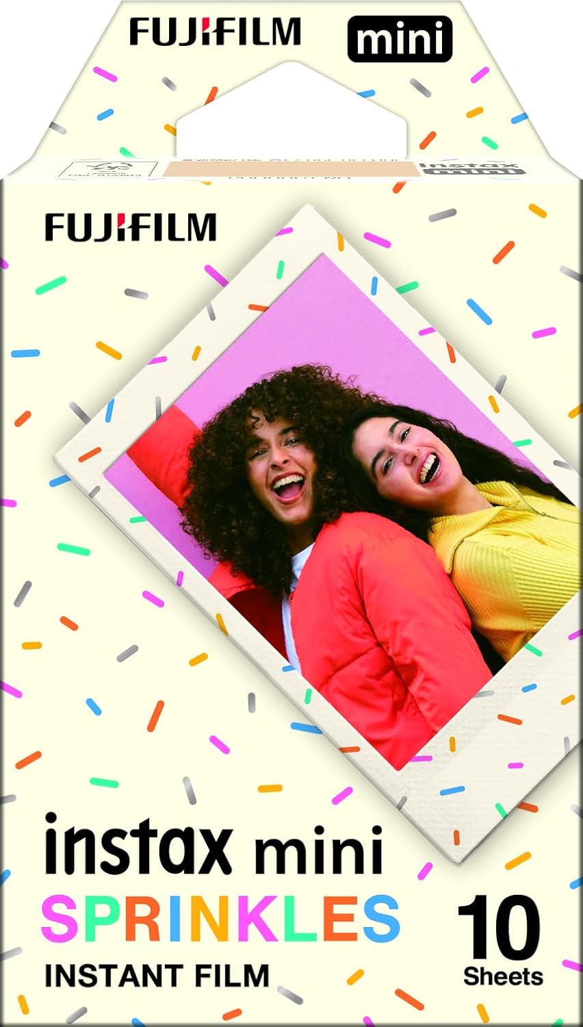 Pack of 10 FujiFilm INSTAX mini Sprinkles Film - Compatible with Fujifilm INSTAX Mini Camera