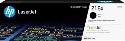 Genuine HP 218X Black High Capacity Toner Cartridge W2180X 3,200 Print