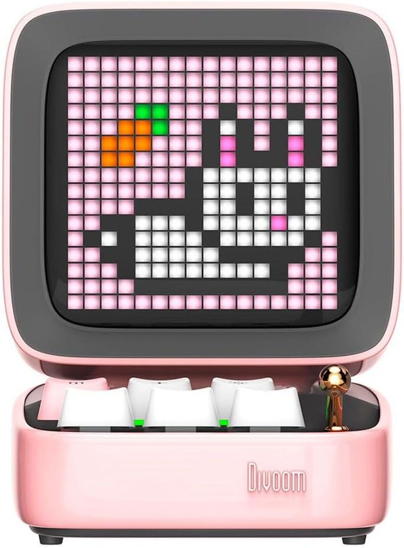 Divoom Ditoo-Pro Retro Pixel Art Bluetooth Speaker-Pink