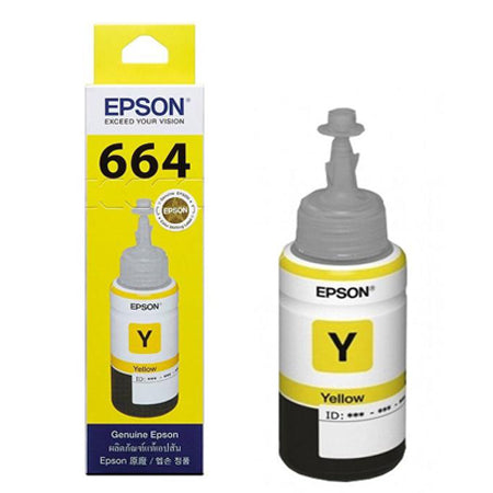 Epson T664 C13T664492 Yellow Genuine EcoTank Ink 7,500 Print