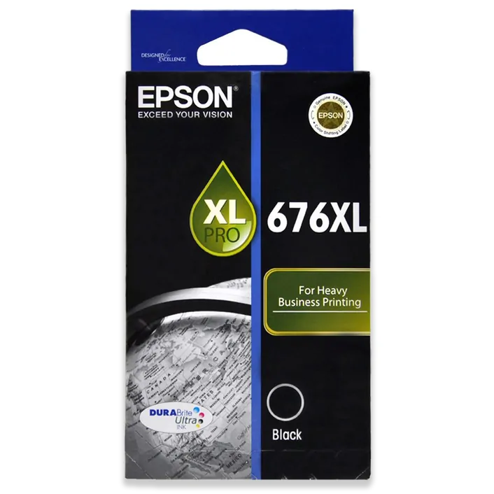 Epson 676XL C13T676192 Black Genuine Ink Cartridge 2,400 Print