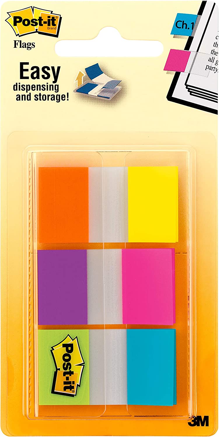 Post-It Flags Bright Colours 25 x 43mm 3-Pack