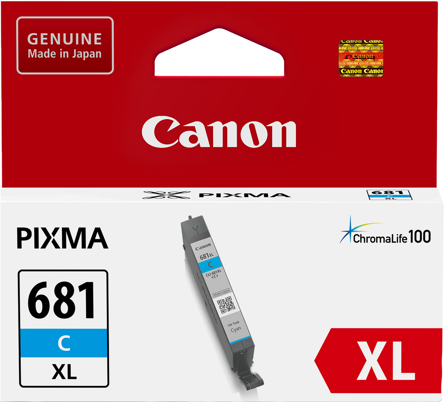 Genuine Canon CLI681XLC Cyan Ink Cartridge 515 Print