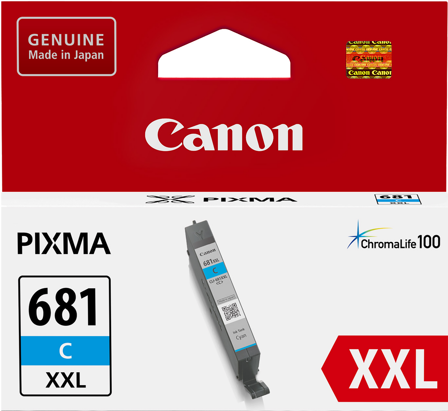 Genuine Canon CLI681XXLC Cyan Ink Cartridge 760 Print