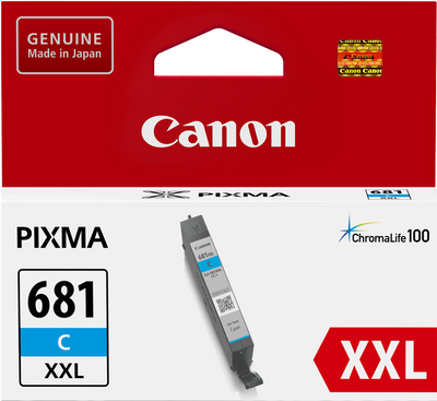 Genuine Canon CLI681XXLC Cyan Ink Cartridge 760 Print