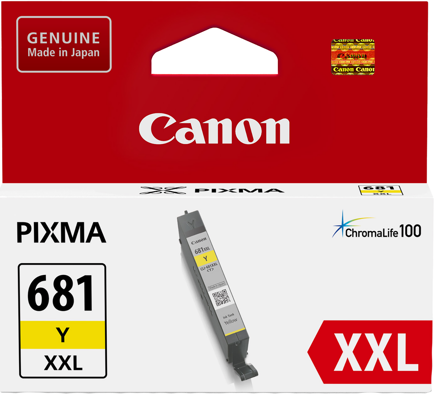 Genuine Canon CLI681XXLY Yellow Ink Cartridge 760 Print