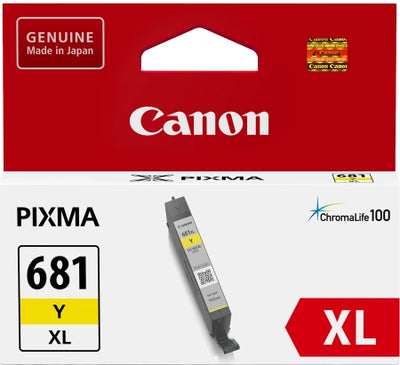 Genuine Canon CLI681XLY Yellow Ink Cartridge 515 Prints