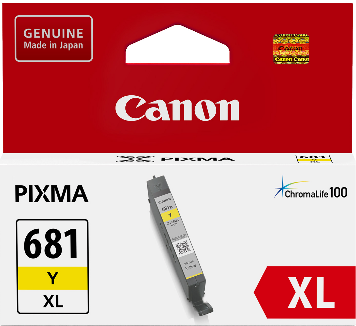 Genuine Canon CLI681XLY Yellow Ink Cartridge 515 Print