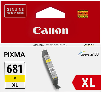 Genuine Canon CLI681XLY Yellow Ink Cartridge 515 Print