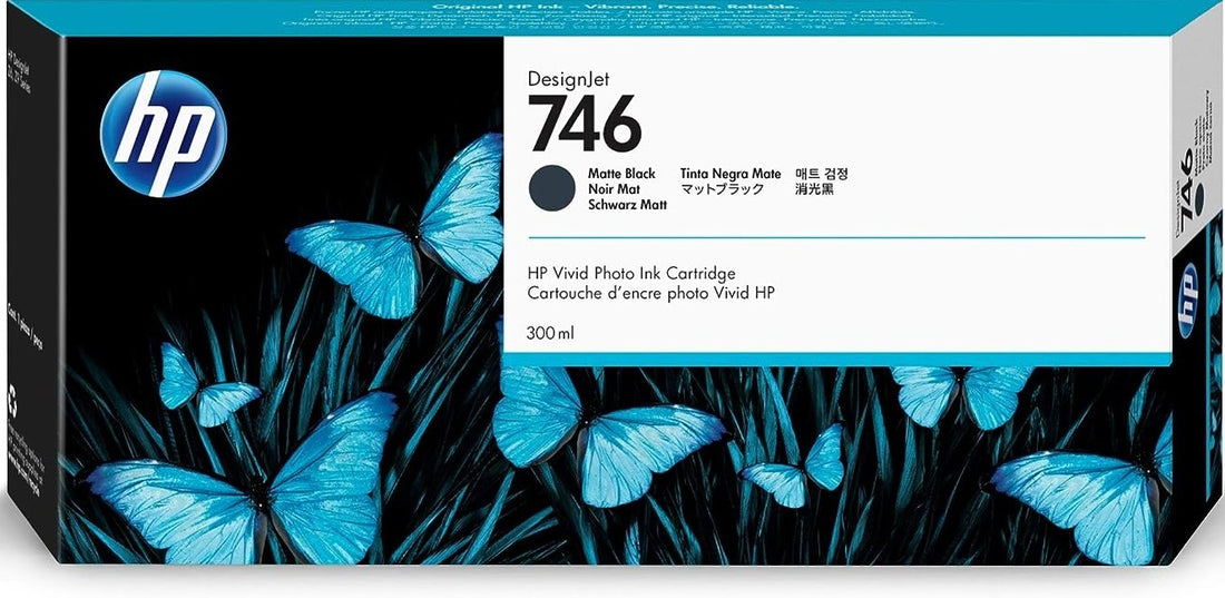 Genuine HP 746 Designjet Matte Black Ink Cartridge 300m