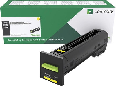 Genuine Lexmark 72K60Y0 Yellow Toner CS820 CX825 CX860 8,000 Yield
