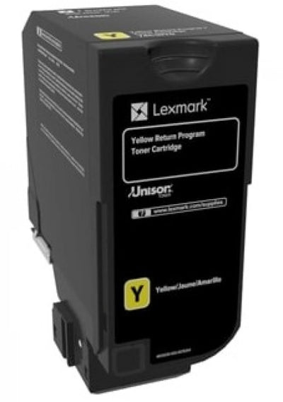 Lexmark 74C60Y0 Yellow Genuine Toner Cartridge 3K Print Yield