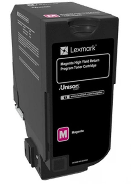 Lexmark CS725 74C6HM0 Magenta Genuine High Yield Toner Cartridge 12K Print Yield