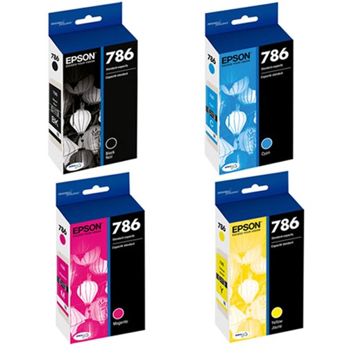 Epson 786 T786120-T786420 CMYK Genuine Ink Cartridges