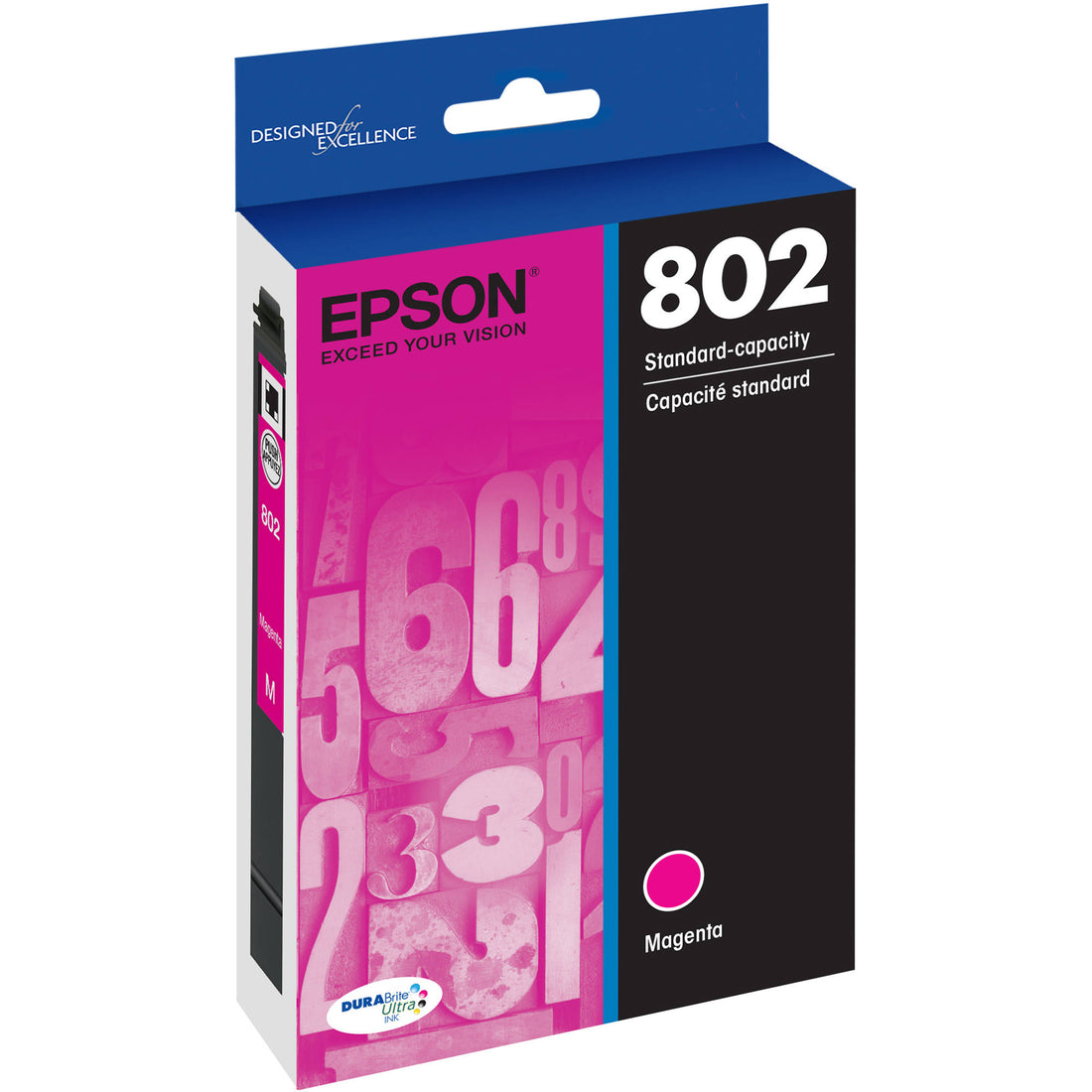 Genuine Epson 802 C13T355392 Standard Capacity Magenta Ink Cartridge 650 Print