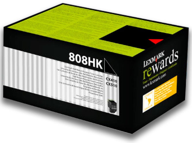 Genuine Lexmark 80C8HYKE High Yield Black Toner Cartridge 4,000 Page
