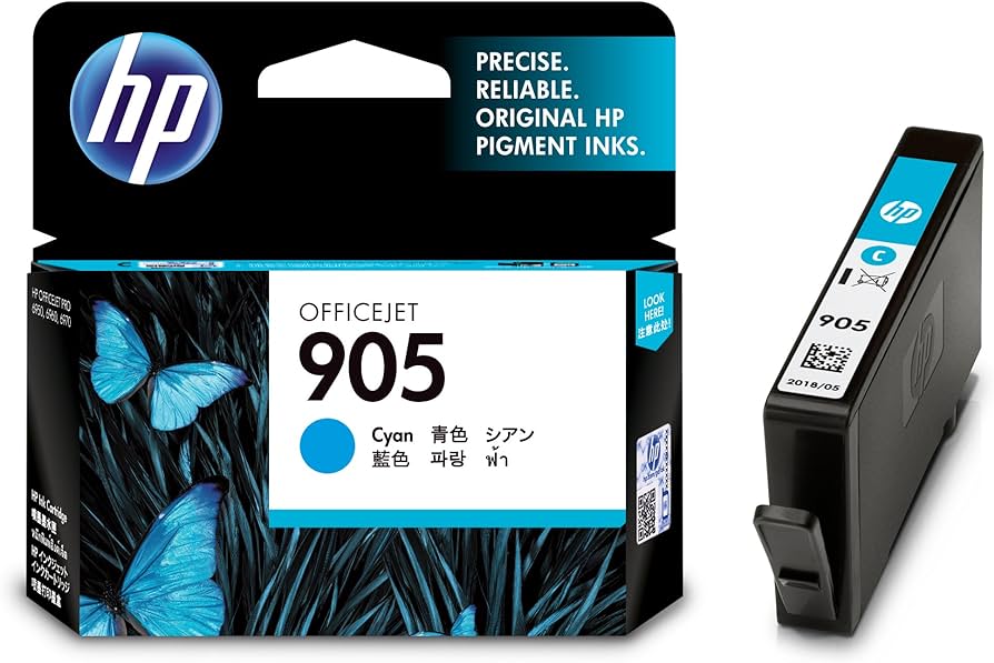 Genuine HP 905 T6L89AA Cyan Ink Cartridge 315 Print