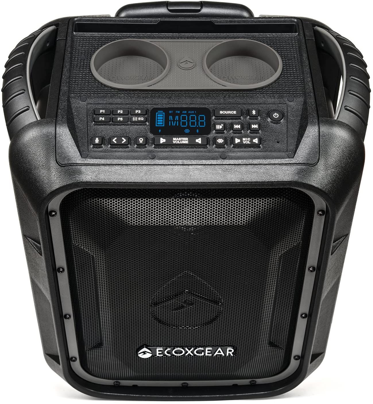 EcoXgear EcoBoulder+ Rugged Waterproof Floating Smart Speaker and PA System Bluetooth Speaker (GDI-EXBLD810)