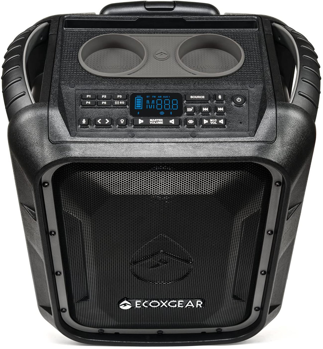 EcoXgear EcoBoulder+ Rugged Waterproof Floating Smart Speaker and PA System Bluetooth Speaker (GDI-EXBLD810)