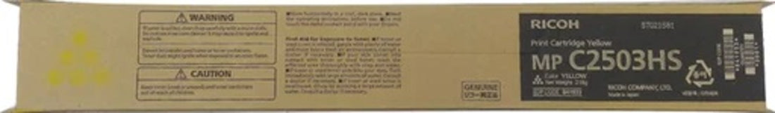 Genuine Ricoh MPC2003 C2503 Yellow Toner 841933 9,500 Page