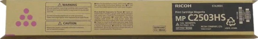 Genuine Ricoh MPC2003 C2503 Magenta Toner 841934 9,500 Page