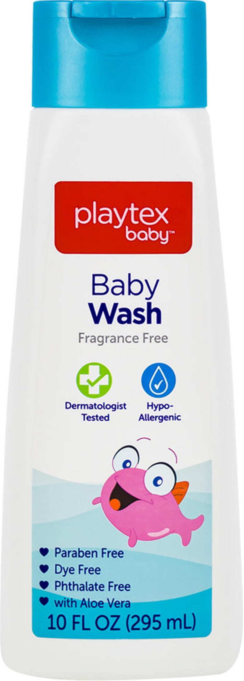 Playtex Baby Wash Gentle Cleansing 295ml - Paraben Free / Dye Free / Phthalate Free with Aloe Vera