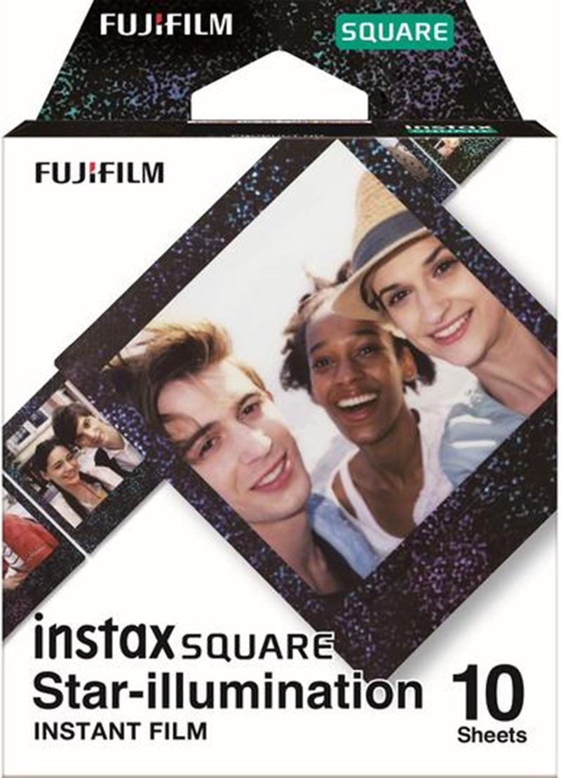 Pack of 10 Fujifilm instax SQUARE Star Illumination Film - Compatible with Fujifilm Instax SQUARE Camera