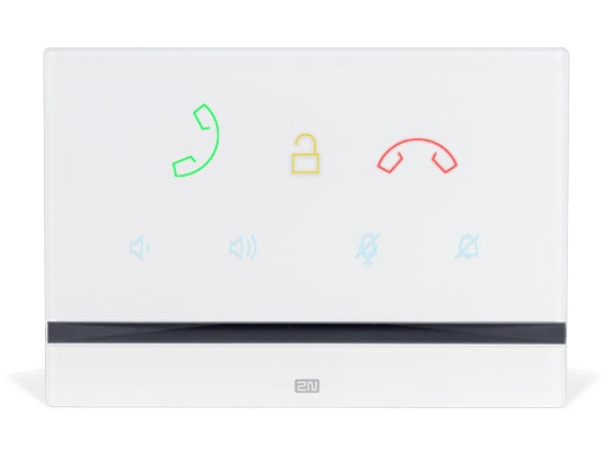 Indoor Talk Answering Unit White 7 Capacitive Buttons HD Audio Precision Installation Box