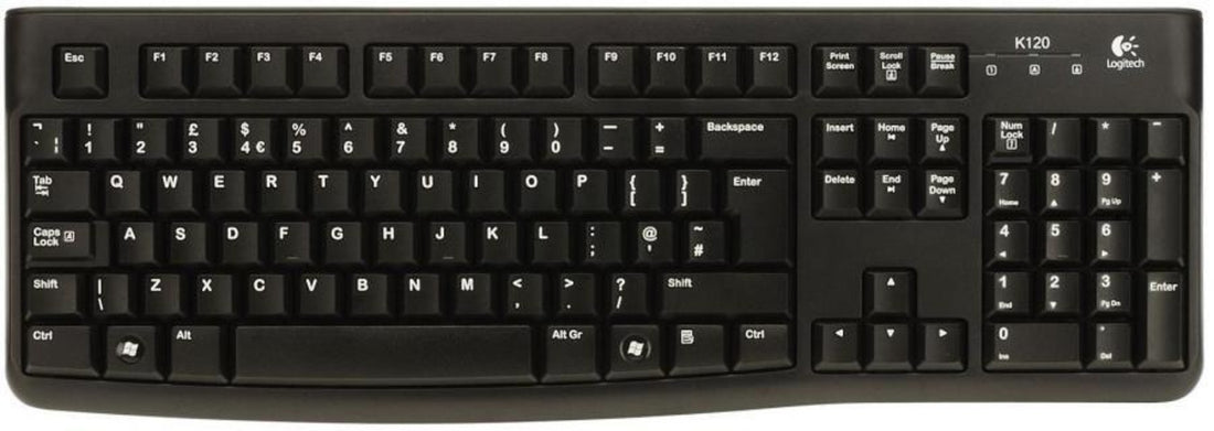 Logitech K120 Wired Full Size USB Keyboard
