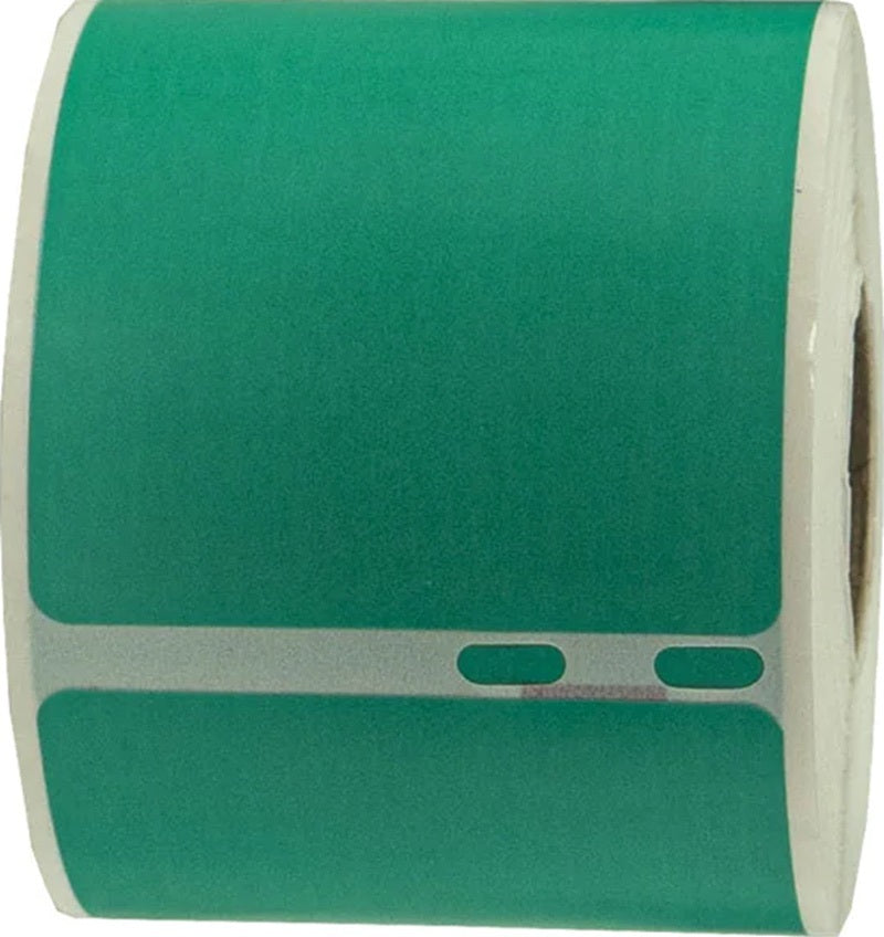 Compatible Dymo SD99014 S0722430 54mm x 101mm Green Shipping/Badge Thermal Ship Label Roll - 220 labels per rol