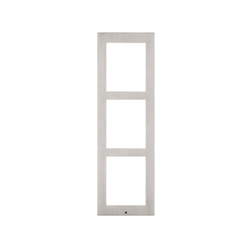 IP Verso Surface Installation Frame for 3 Module Nickle 107 x 339 x 28 m