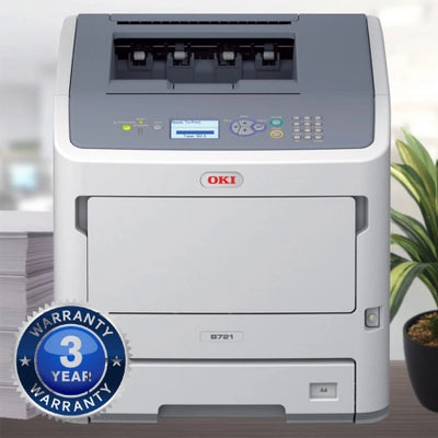 OKI B721DN 47ppm Mono Printer 3yr Manufacturer Warranty 45487002 Discontinued Will be Replaced by B512DN