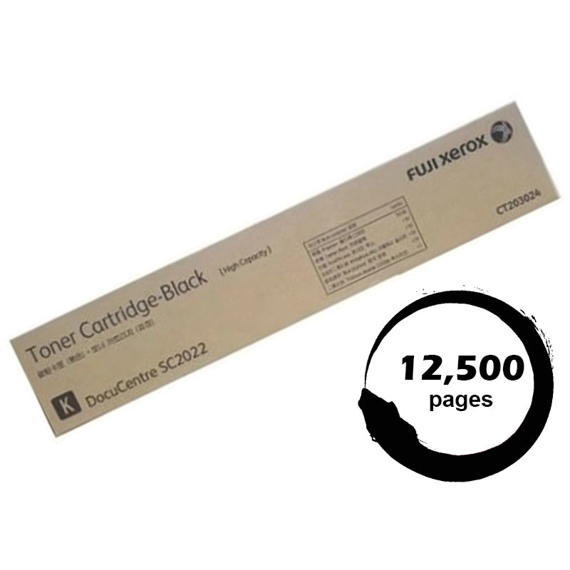 Genuine Fuji Xerox CT203024 Black Toner Cartridge 12,500 Prints - DocuCentre SC2022